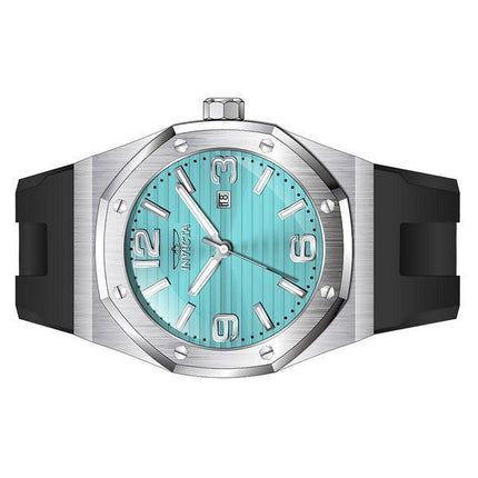 Invicta Huracan Silikonarmband, türkisfarbenes Zifferblatt, Quarz 45773, 100 m, Herrenuhr
