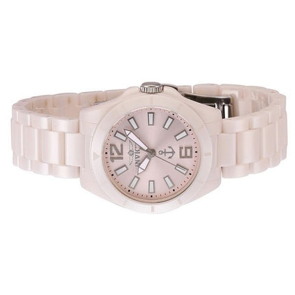 Invicta Ocean Voyage Keramikarmband Hellrosa Zifferblatt Quarz 46302 Damenuhr