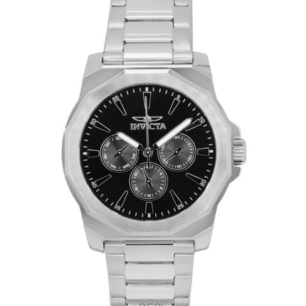 Invicta Speedway Edelstahl Schwarzes Zifferblatt Quarz 46842 Herrenuhr