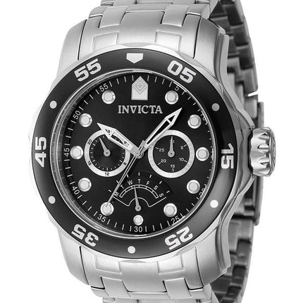 Invicta Pro Diver Retrograde GMT Quarz-Taucheruhr mit schwarzem Zifferblatt, 46992, 200 m, Herrenuhr