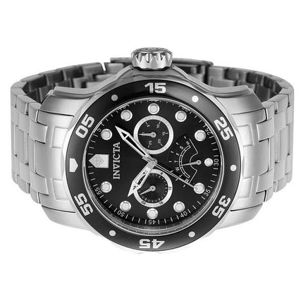 Invicta Pro Diver Retrograde GMT Quarz-Taucheruhr mit schwarzem Zifferblatt, 46992, 200 m, Herrenuhr