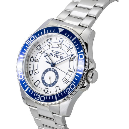Invicta Pro Diver Edelstahl weißes Zifferblatt Quarz 47124 Herrenuhr