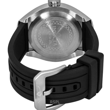 Invicta Racing Silikonarmband Schwarzes Zifferblatt Quarz 47724 Herrenuhr