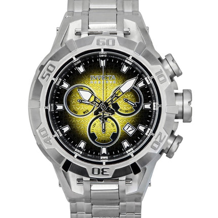 Invicta Reserve Ocean Warrior Chronograph Gelbes und schwarzes Zifferblatt Quarz 47848 100M Herrenuhr