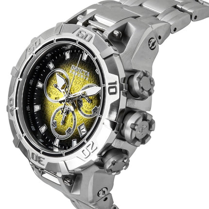 Invicta Reserve Ocean Warrior Chronograph Gelbes und schwarzes Zifferblatt Quarz 47848 100M Herrenuhr