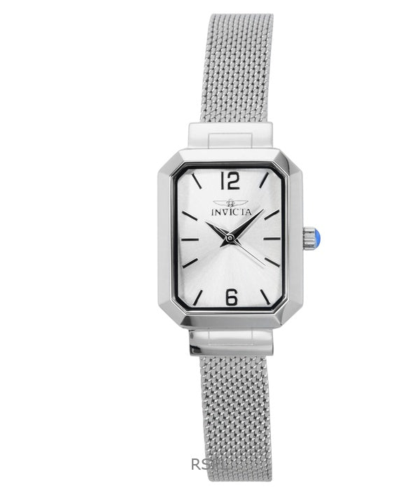 Invicta Angel Edelstahl Silber Zifferblatt Quarz 48150 Damenuhr