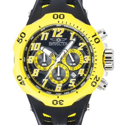Invicta Venom Hydra GMT Chronograph Silikonarmband Schwarzes Zifferblatt Quarz 48236 200M Herrenuhr