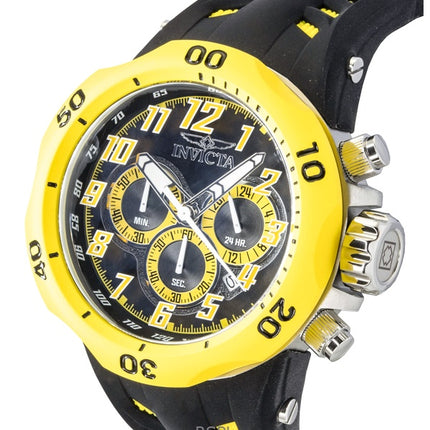 Invicta Venom Hydra GMT Chronograph Silikonarmband Schwarzes Zifferblatt Quarz 48236 200M Herrenuhr