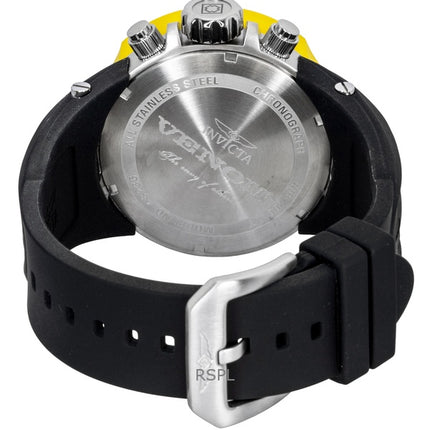 Invicta Venom Hydra GMT Chronograph Silikonarmband Schwarzes Zifferblatt Quarz 48236 200M Herrenuhr