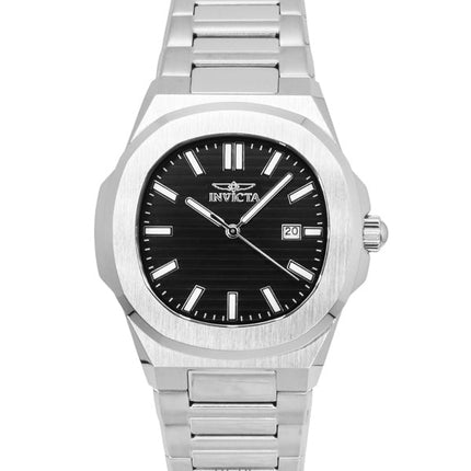 Invicta Speedway Edelstahl Schwarzes Zifferblatt Quarz 48319 Herrenuhr