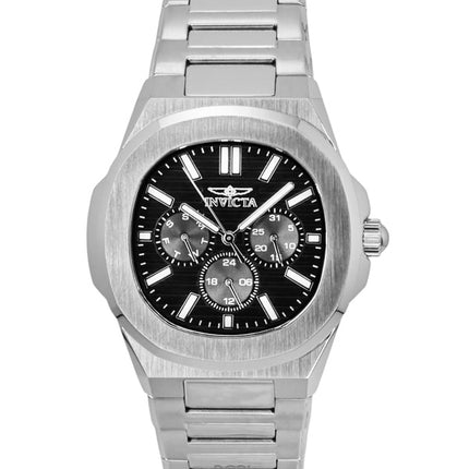 Invicta Speedway Edelstahl Schwarzes Zifferblatt Quarz 48325 Herrenuhr