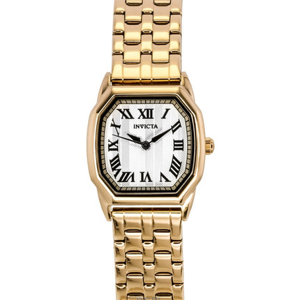 Invicta Wildflower Roségoldfarbener Edelstahl Silbernes Zifferblatt Quarz 48960 Damenuhr