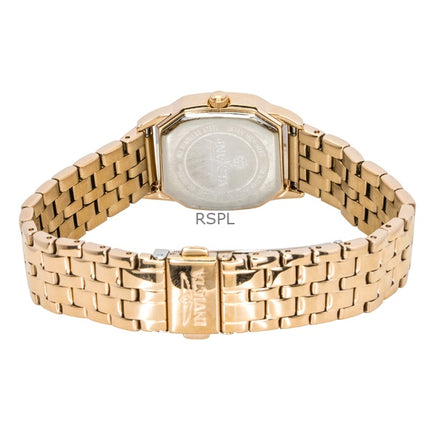 Invicta Wildflower Roségoldfarbener Edelstahl Silbernes Zifferblatt Quarz 49039 Damenuhr