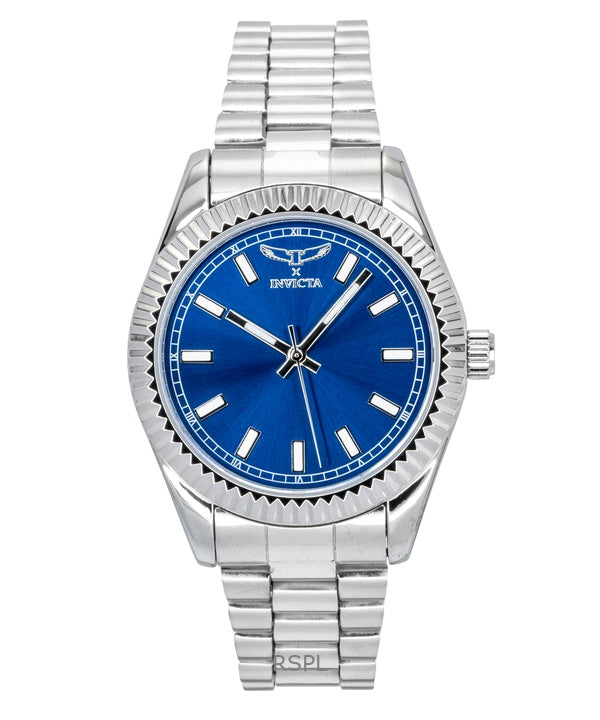 Invicta Specialty Herrenuhr aus Edelstahl mit blauem Zifferblatt und Quarzwerk, Modell 69015