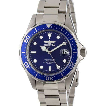 Überholte Invicta Pro Diver Quarz Blaues Zifferblatt 9204 200M Herrenuhr