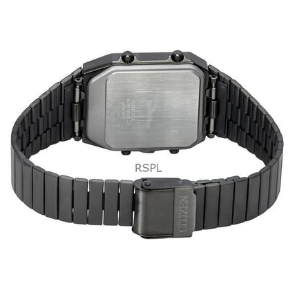 Citizen Analog Digital Dual Time Edelstahl Grünes Zifferblatt Quarz JG2147-85X Herrenuhr