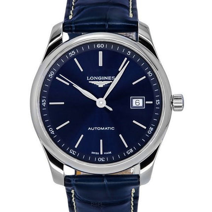 Longines Master Collection Lederarmband Sunray Blaues Zifferblatt Automatik L2.793.4.92.0 Herrenuhr