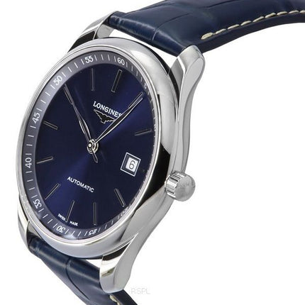 Longines Master Collection Lederarmband Sunray Blaues Zifferblatt Automatik L2.793.4.92.0 Herrenuhr