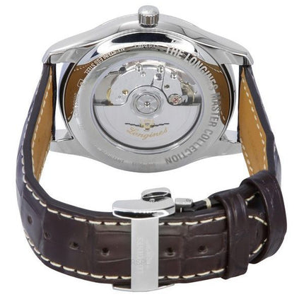 Longines Master Collection Moon Phase Lederarmband Silbernes Zifferblatt Automatik L2.919.4.78.3 Herrenuhr