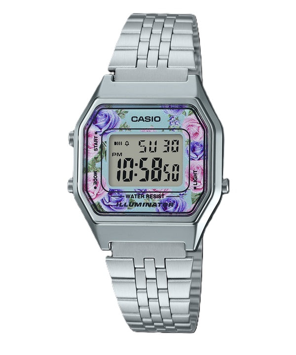 Casio Jugend Jahrgang Illuminator Quarz Digital LA680WA - 2C Damenuhr