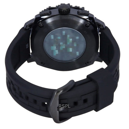 Fossil Minecraft Deepslate Chronograph Limited Edition Silikonarmband Schwarzes Zifferblatt Quarz LE1205 Herrenuhr