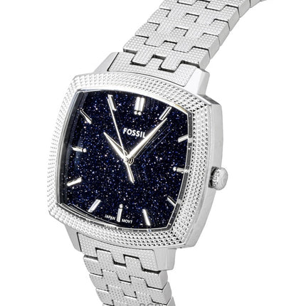 Fossil Nick Jonas x Machine Luxe Aventurine Limited Edition Blaues Zifferblatt Quarz LE1216 Unisex-Uhr