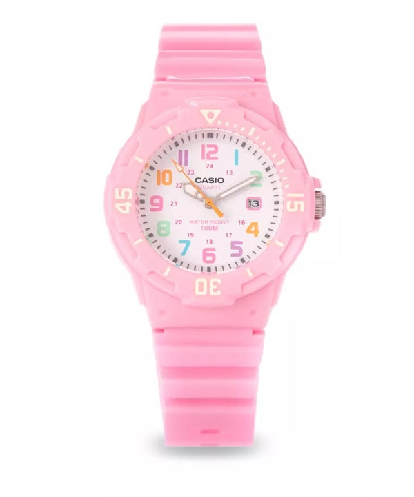 Casio Pink Harz Strap LRW-200H-4B2VDF LRW-200H-4B2V Damenuhr