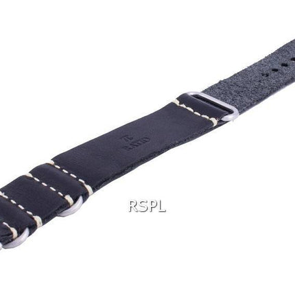 Verhältnis LS19 Schwarzes Lederband 22mm