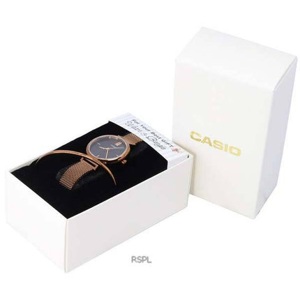 Casio Analog Rose Gold Tone Quartz LTP-2023VMR-1C LTP2023VMR-1C Damenuhr mit Geschenkset