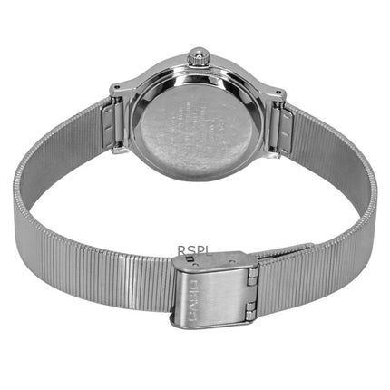 Casio Standard Analog Edelstahl Schwarzes Zifferblatt Quarz LTP-B170D-1BV Damenuhr