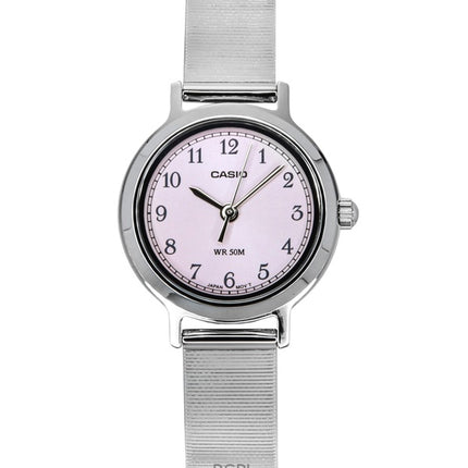 Casio Standard Analog Edelstahl Rosa Zifferblatt Quarz LTP-B170D-4BV Damenuhr