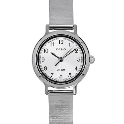 Casio Standard Analog Edelstahl Silber Zifferblatt Quarz LTP-B170D-7BV Damenuhr