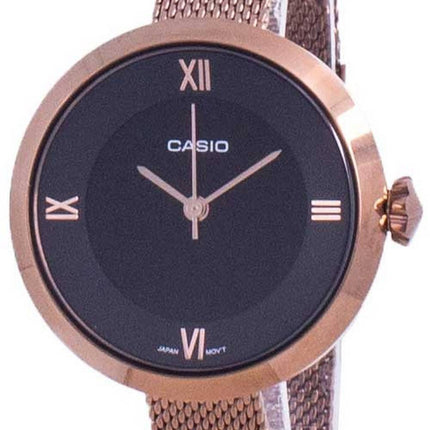 Casio Analog Black Dial LTP-E154MR-1A LTPE154MR-1A Womens Watch