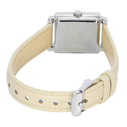 Casio Standard Analog Lederarmband Beige Zifferblatt Quarz LTP-E176L-5A Damenuhr