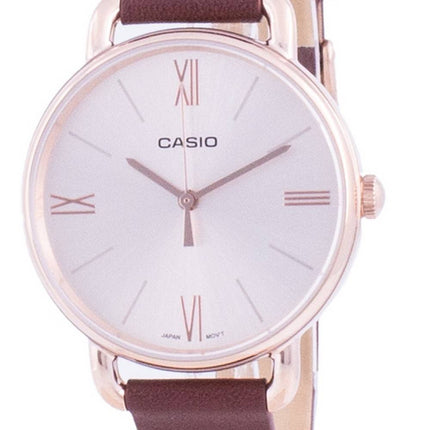 Casio Rose Gold Tone Dial Quarz LTP-E414PL-5A LTPE414PL-5A Damenuhr
