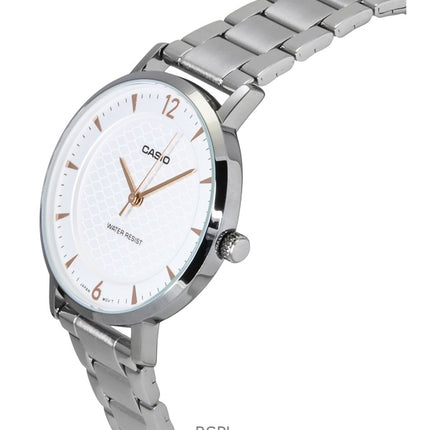 Casio Standard Analog Edelstahl Creme Zifferblatt Quarz LTP-VT04D-7A Damenuhr