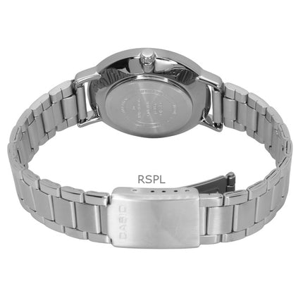 Casio Standard Analog Edelstahl Creme Zifferblatt Quarz LTP-VT04D-7A Damenuhr