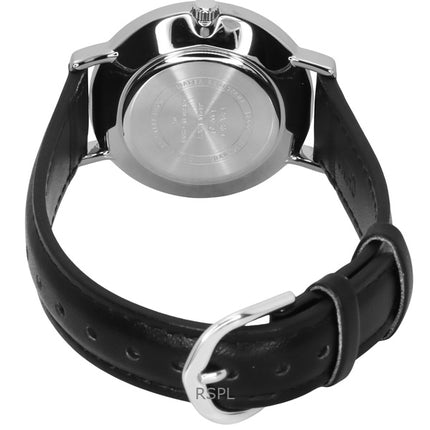 Casio Standard Analog Lederarmband weißes Zifferblatt Quarz LTP-VT04L-7A2 Damenuhr