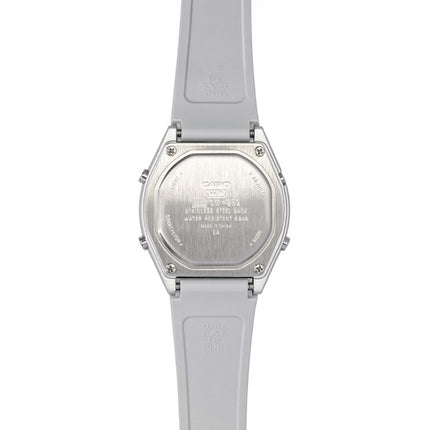 Casio Digitaluhr mit Kunstharzarmband, weißem Zifferblatt, Quarzwerk, LW-204-7A, Unisex