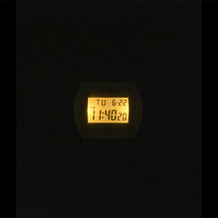 Casio Digitaluhr mit Kunstharzarmband, cremefarbenem Zifferblatt, Quarzwerk, LW-204-9A, Unisex