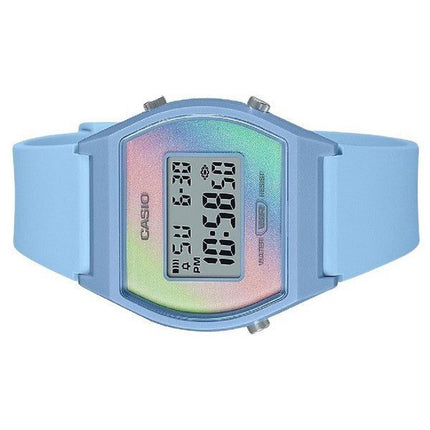 Casio Digital Blue Resin Strap Mehrfarbiges Zifferblatt Quarz LW-205H-2 Damenuhr