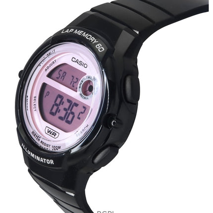 Casio Standard Digital Schwarzes Harzarmband Quarz LWS-1200H-1A2V 100M Damenuhr