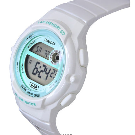 Casio Standard Digital Weißes Harzarmband Quarz LWS-1200H-7A3V 100M Damenuhr