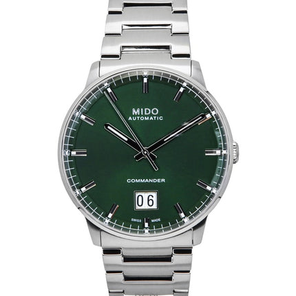 Mido Commander Big Date Edelstahl Grünes Zifferblatt Automatik M021.626.11.091.00 Herrenuhr