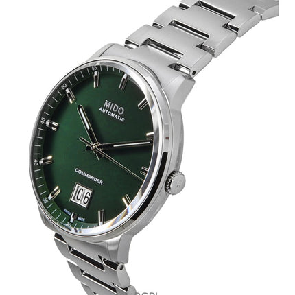 Mido Commander Big Date Edelstahl Grünes Zifferblatt Automatik M021.626.11.091.00 Herrenuhr