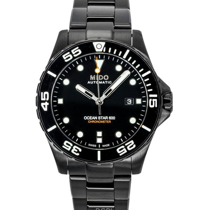 Mido Ocean Star 600 Special Edition, schwarzes Zifferblatt, Automatik-Taucheruhr M026.608.33.051.00, 600 m, Herrenuhr mit zusätzlichem Armband