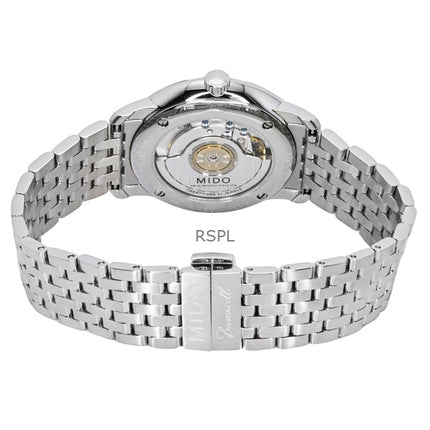 Mido Baroncelli Smiling Moon Edelstahl weißes Zifferblatt Automatik M027.407.11.010.01 Herrenuhr