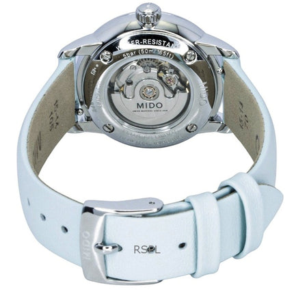 Mido Baroncelli Special Edition Damenuhr mit Diamanten, Perlmuttzifferblatt, Automatikwerk M037.207.16.106.00 und zusätzlichen Armbändern