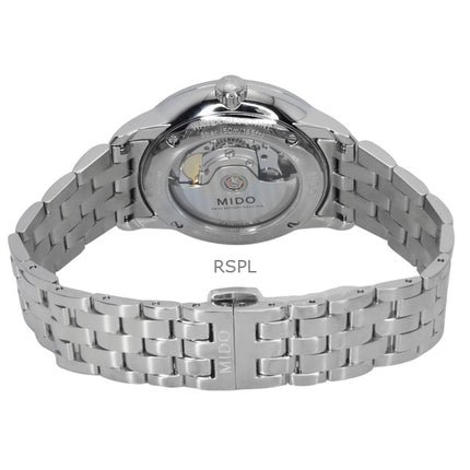 Mido Baroncelli Signature Edelstahl Schwarzes Zifferblatt Automatik M037.407.11.051.01 Herrenuhr