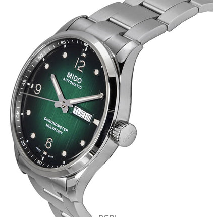 Mido Multifort M Chronometer Edelstahl Grünes Zifferblatt Automatik M038.431.11.097.00 100M Herrenuhr